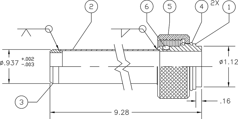 cb706-5m9p1-drawing cryogenic bayonet